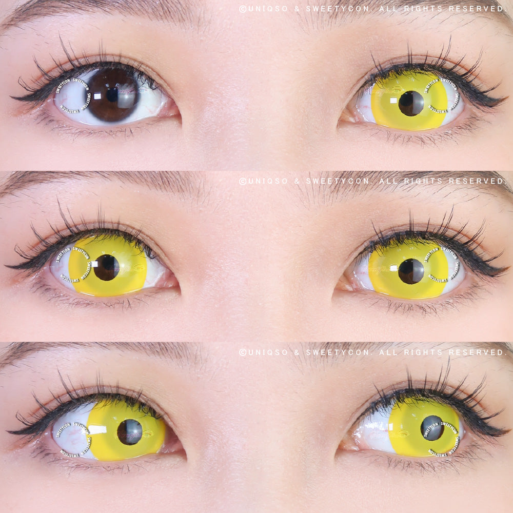 Sweety Mini Sclera 17mm UV Glow Yellow