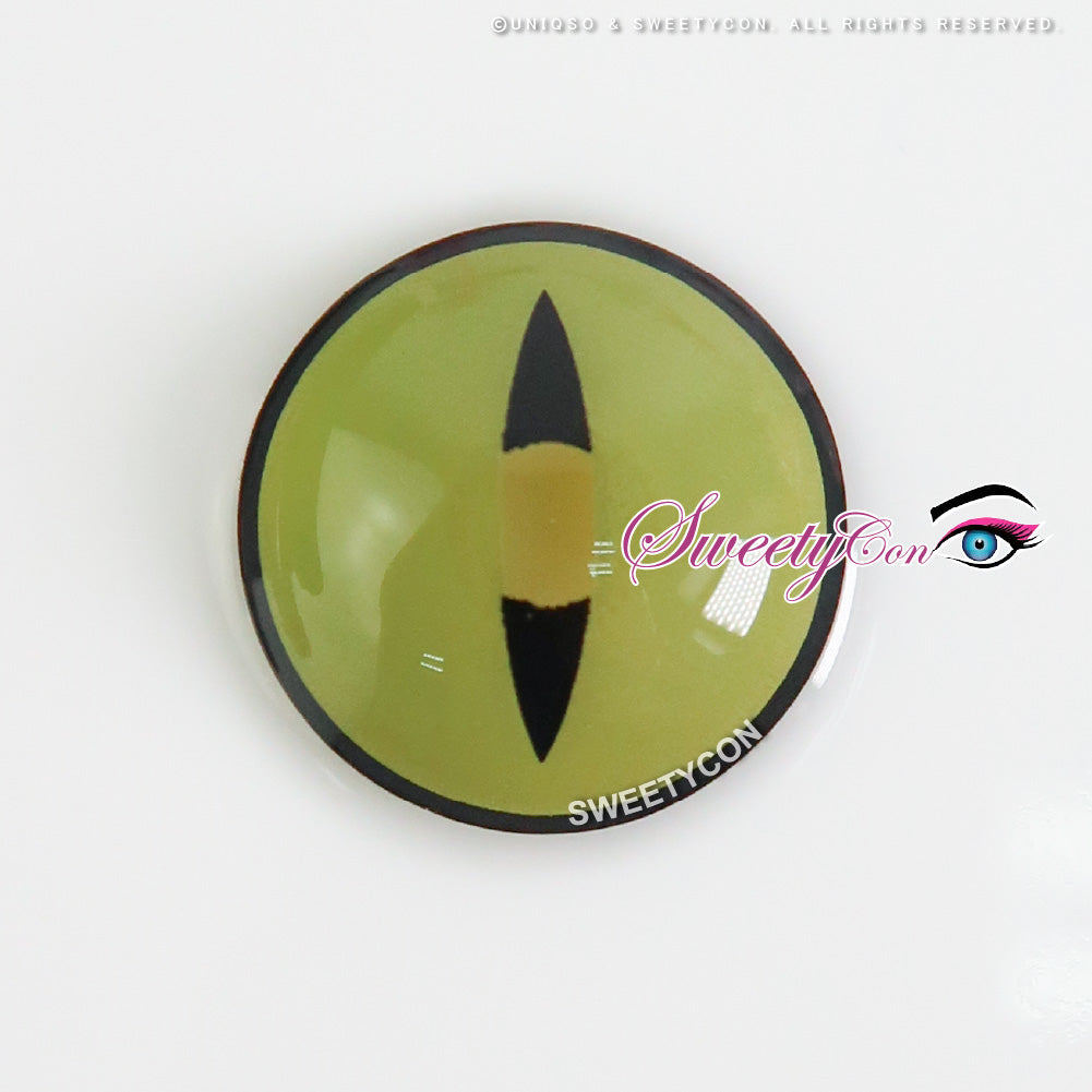 Sweety Crazy Lens Yellow Demon Eye Black Slit