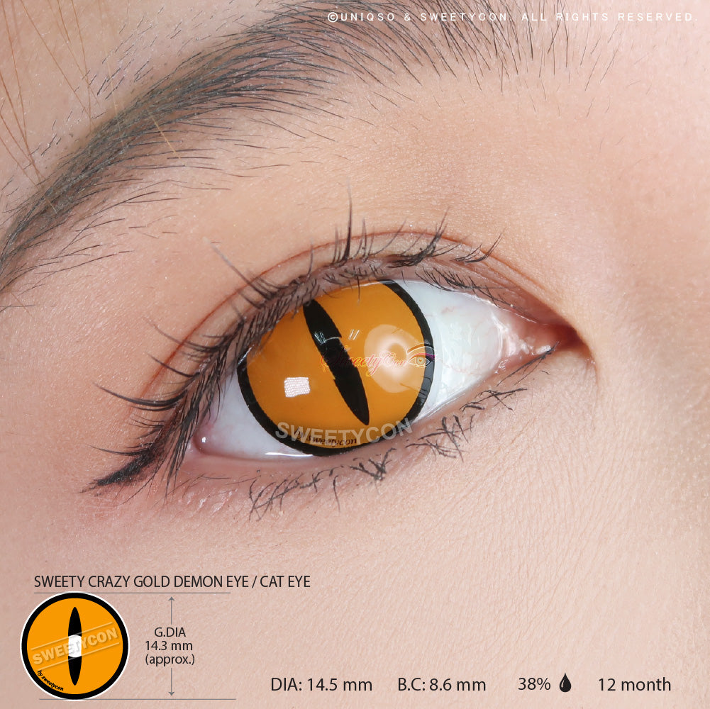 Sweety Crazy Lens Gold Demon Eye