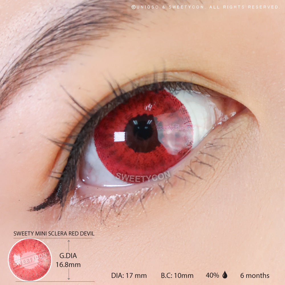 Sweety Mini Sclera Red Devil - 17mm