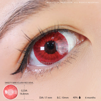 Sweety Mini Sclera Red Devil - 17mm