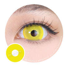 Load image into Gallery viewer, Sweety Mini Sclera 17mm UV Glow Yellow