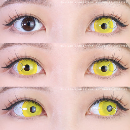 Sweety Mini Sclera 17mm UV Glow Yellow