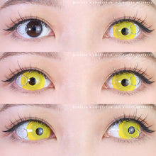 Load image into Gallery viewer, Sweety Mini Sclera 17mm UV Glow Yellow