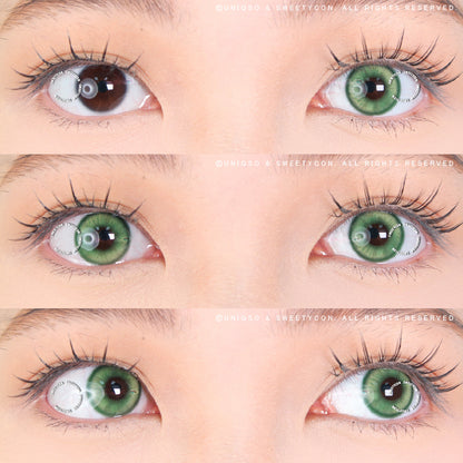 1 Day Sweety Star Tears Green (10 lenses/pack)