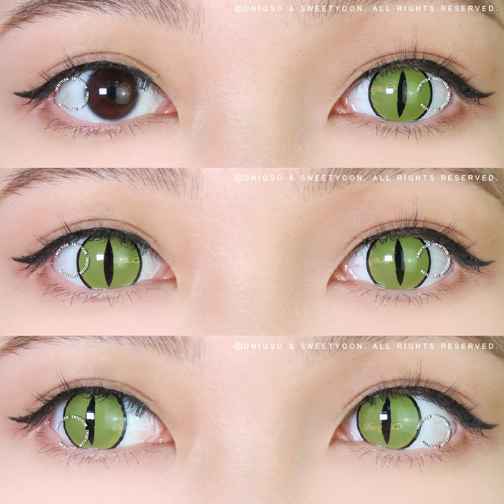 Sweety Crazy Lens Yellow Demon Eye Black Slit