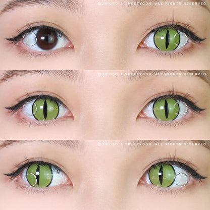 Sweety Crazy Lens Yellow Demon Eye Black Slit