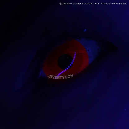 Sweety Mini Sclera 17mm UV Glow Red