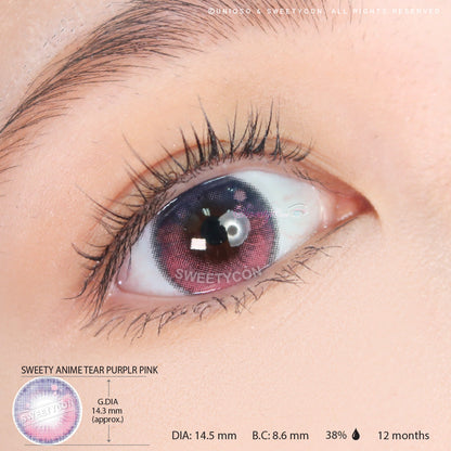 Sweety Anime Tear Purple Pink