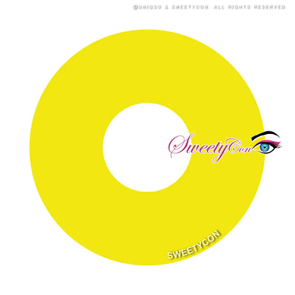 Sweety Mini Sclera 17mm UV Glow Yellow