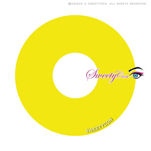 Sweety Mini Sclera 17mm UV Glow Yellow