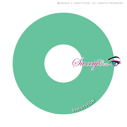 Sweety Mini Sclera 17mm UV Glow Green
