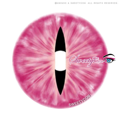 Sweety Lens Pink Demon Eye / Cat Eye (New)