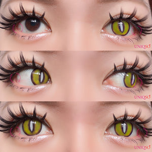 Sweety Crazy Lens Yellow Demon Eye White Slit