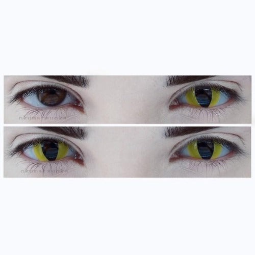 Sweety Crazy Yellow Cat Eye