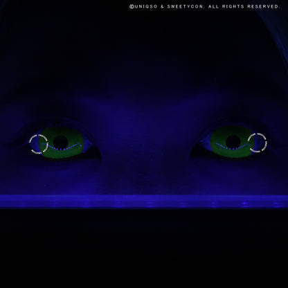 Sweety Mini Sclera 17mm UV Glow Yellow