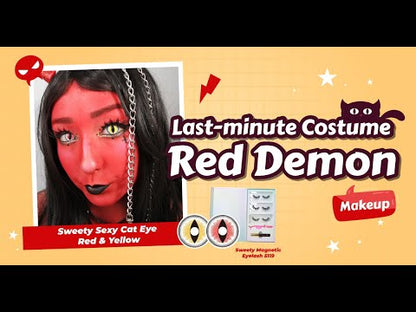 Sweety Crazy Lens - Sexy Cat Eye Red