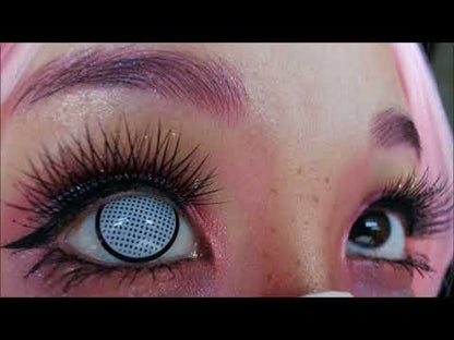 Sweety Crazy Lens - White Mesh with Black Rim