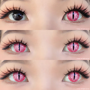 Sweety Lens Pink Demon Eye / Cat Eye (New)