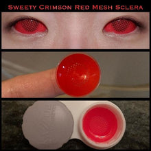 Load image into Gallery viewer, Sweety Crimson Red Mesh Sclera