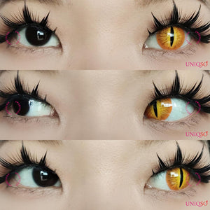 Sweety Crazy Lens Orange Demon Eye / Cat Eye (New)