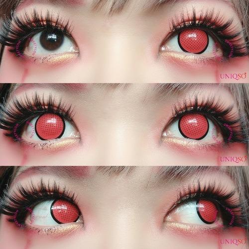 Sweety Crazy Lens - Red Mesh/Screen with Black Rim