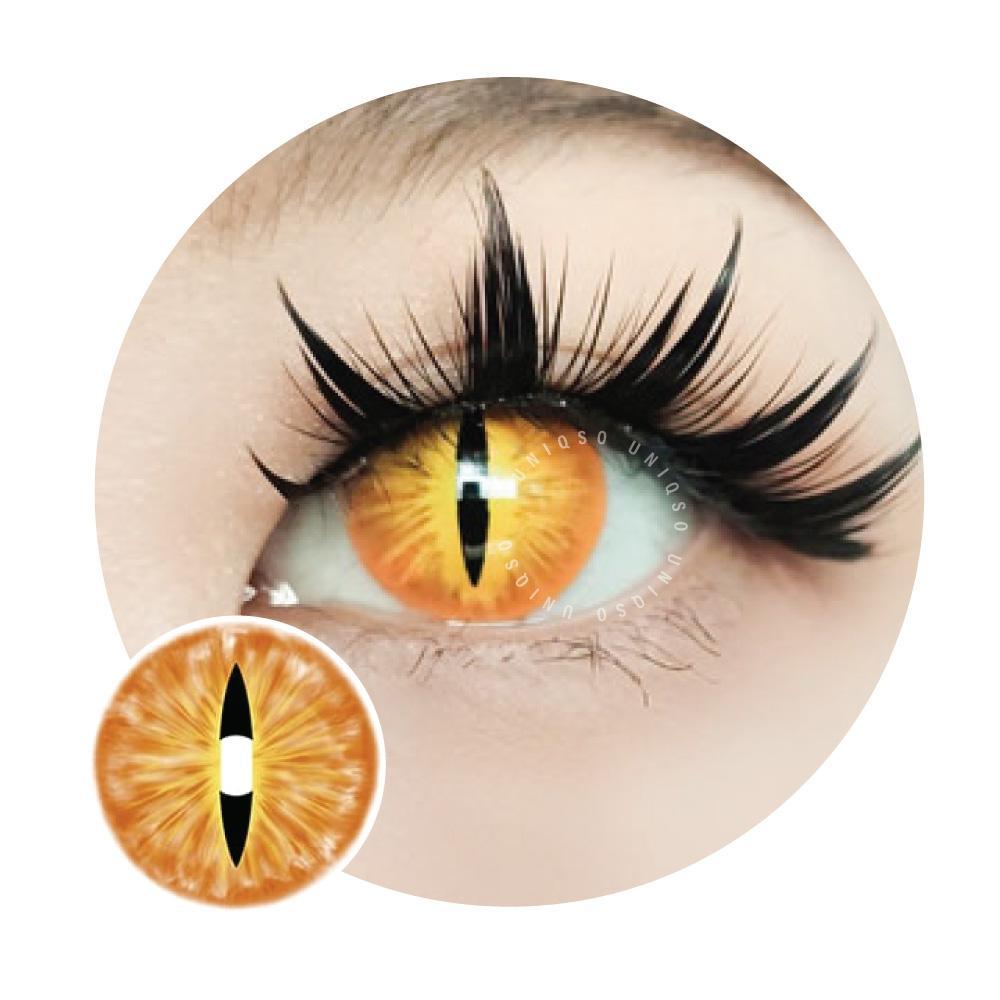 Sweety Crazy Lens Orange Demon Eye / Cat Eye (New)