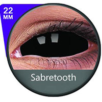 Load image into Gallery viewer, Sweety Black Sclera Lens Sabretooth/Blackout/Black With Prescription-UNIQSO Express